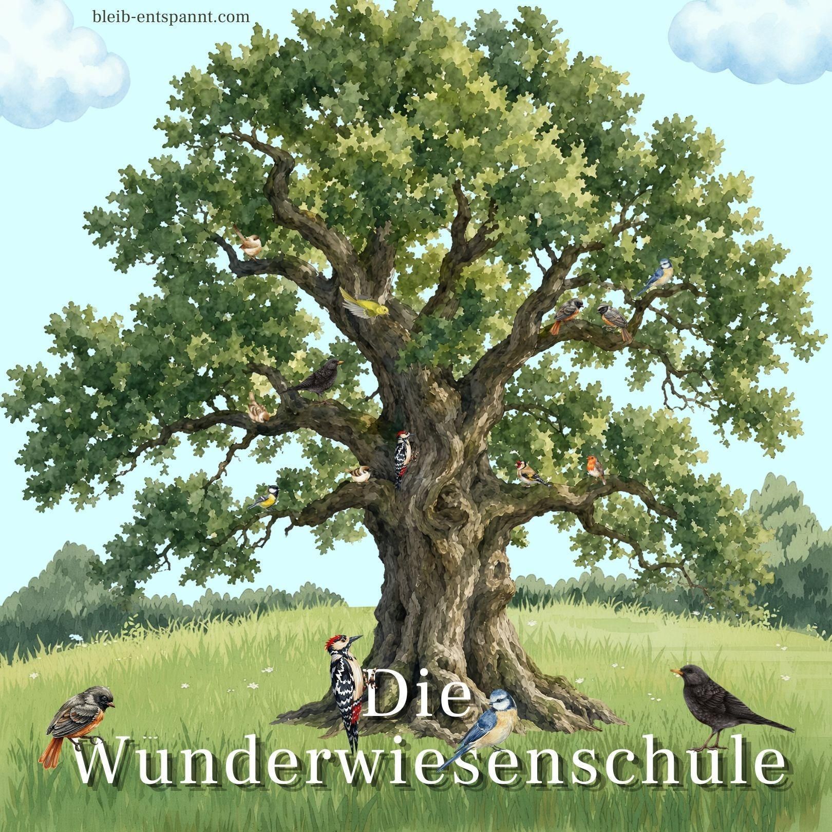 Geschwister Geschichte zur Einschulung - Die Wunderwiesenschule 🐦‍⬛ Traumreise für Kinder