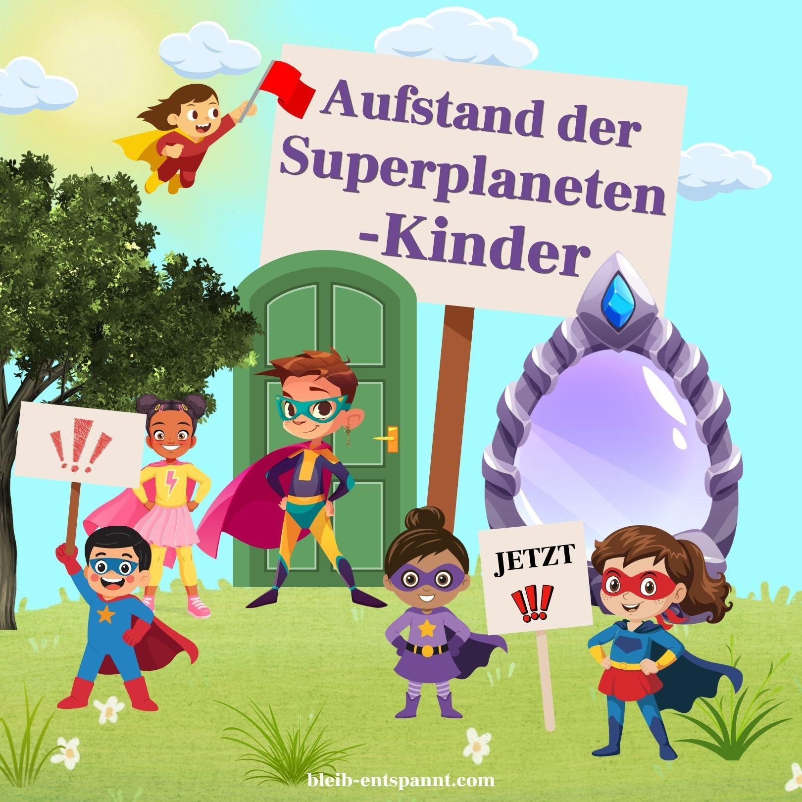 Kindergeschichte zum Einschlafen - Aufstand der Superplaneten-Kinder - Selbstvertrauen bei Kindern stärken