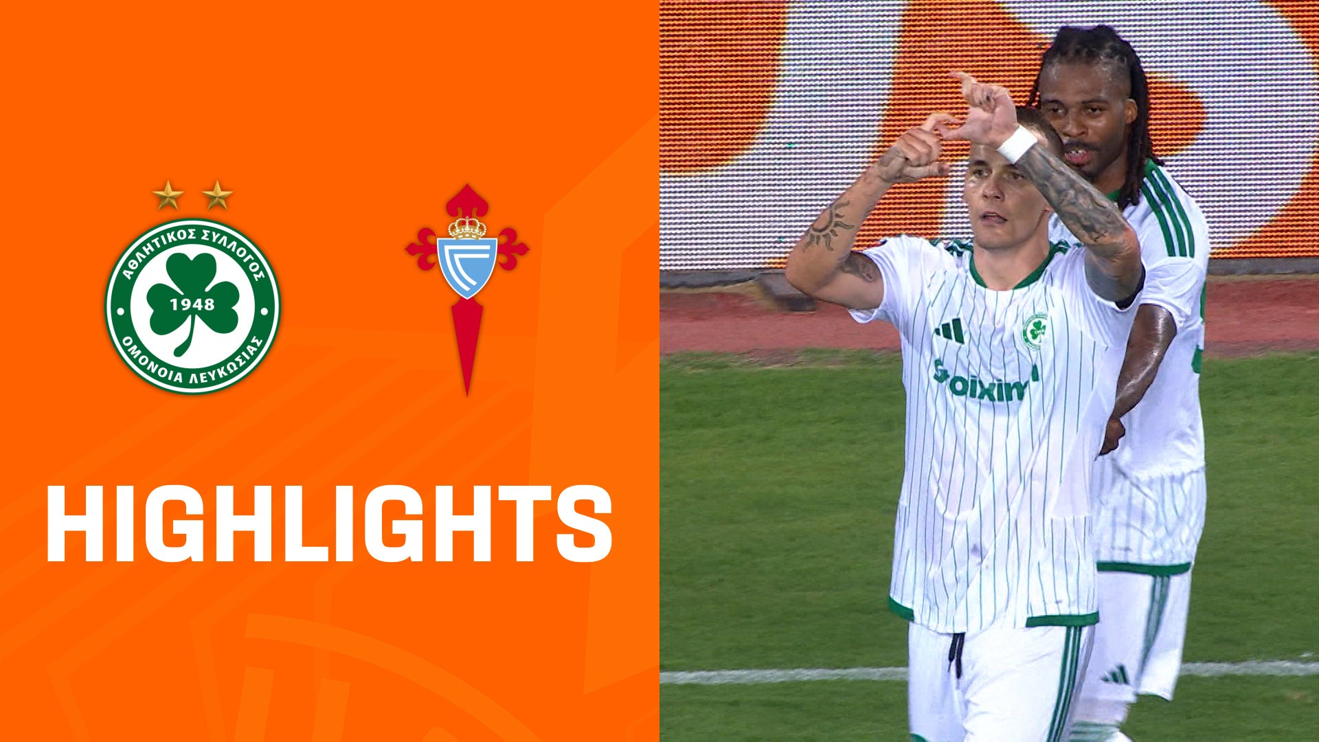 Highlights: Omonia Nikosia - Celta Vigo
