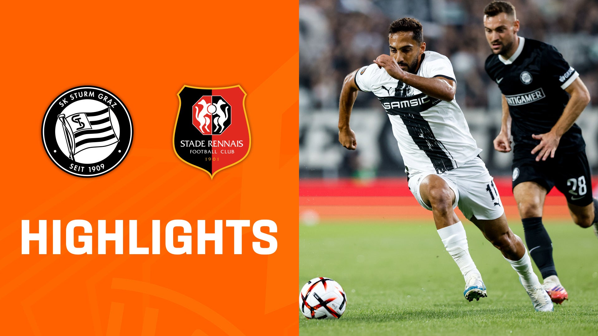 Highlights: Sturm Graz - Stade Rennes