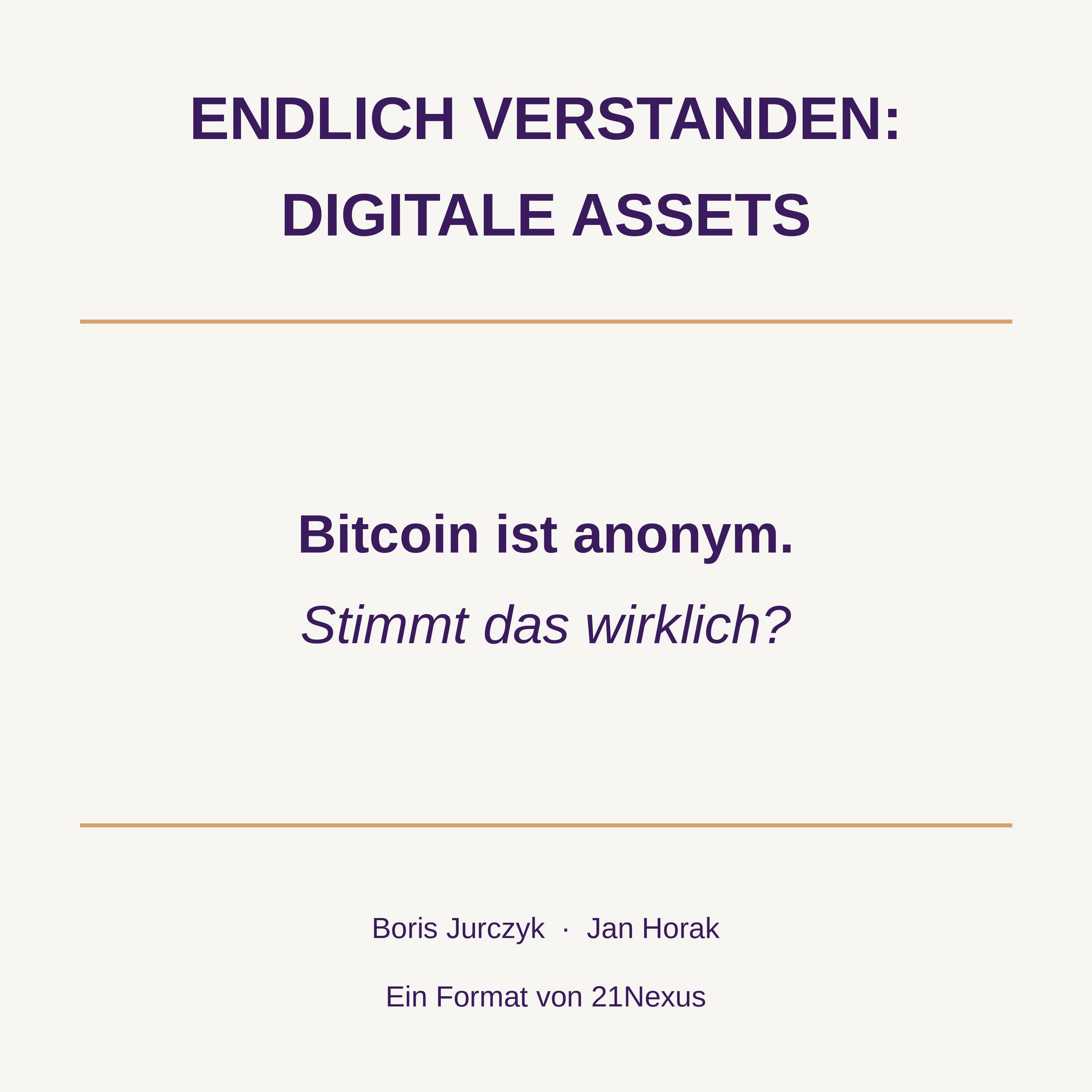 Bitcoin ist anonym. Stimmt das wirklich?