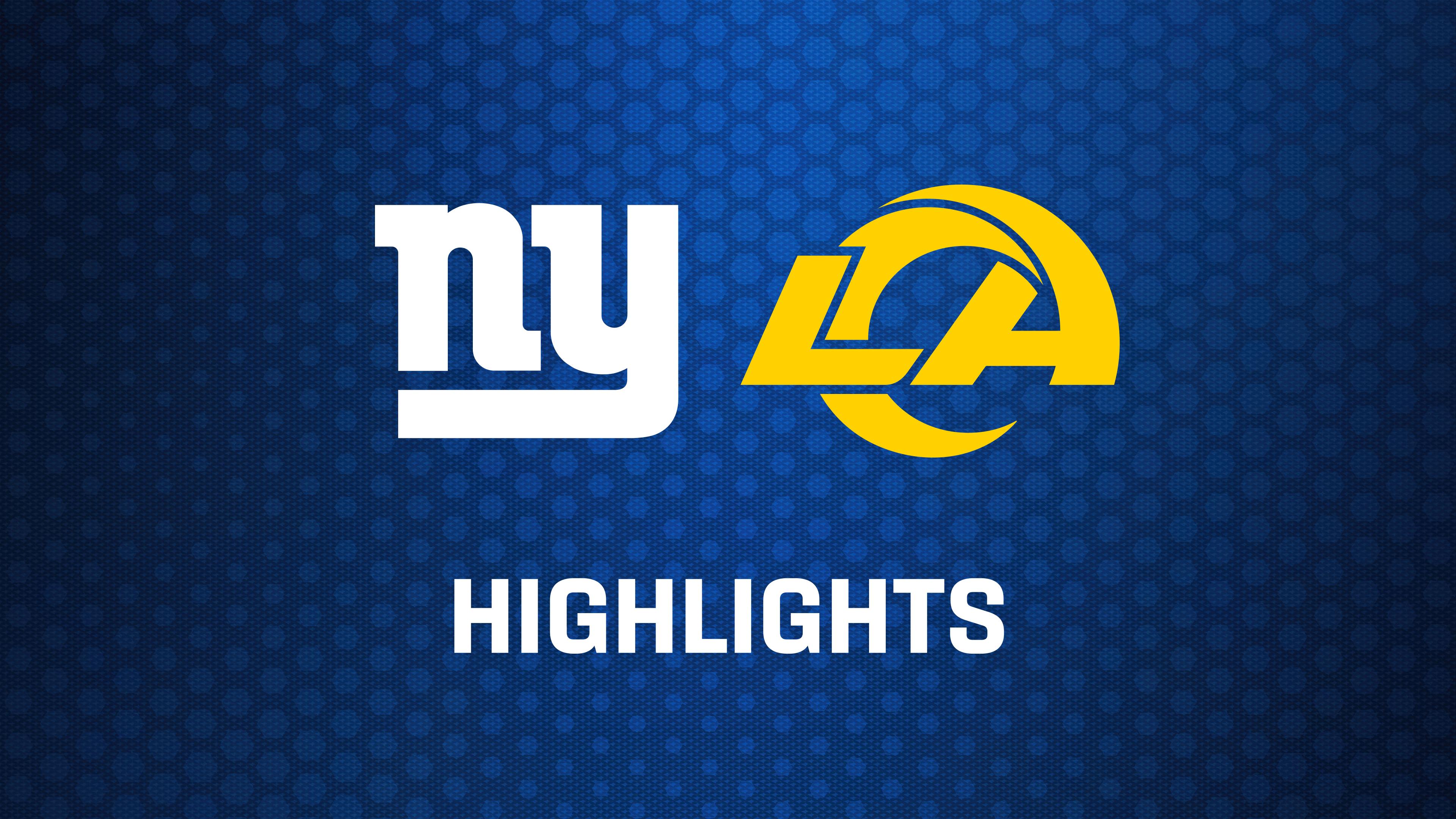 WEEK 2: Monday Night: New York Giants at Los Angeles Rams - Highlights