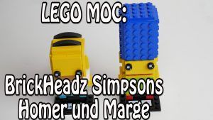 LEGO MOC: Simpsons BrickHeadz (Homer und Marge)
