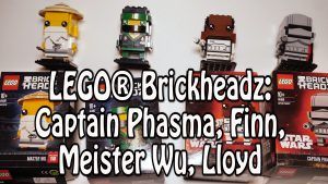 Neue LEGO BrickHeadz (Finn, Captain Phasma, Lloyd, Meister Wu) Review