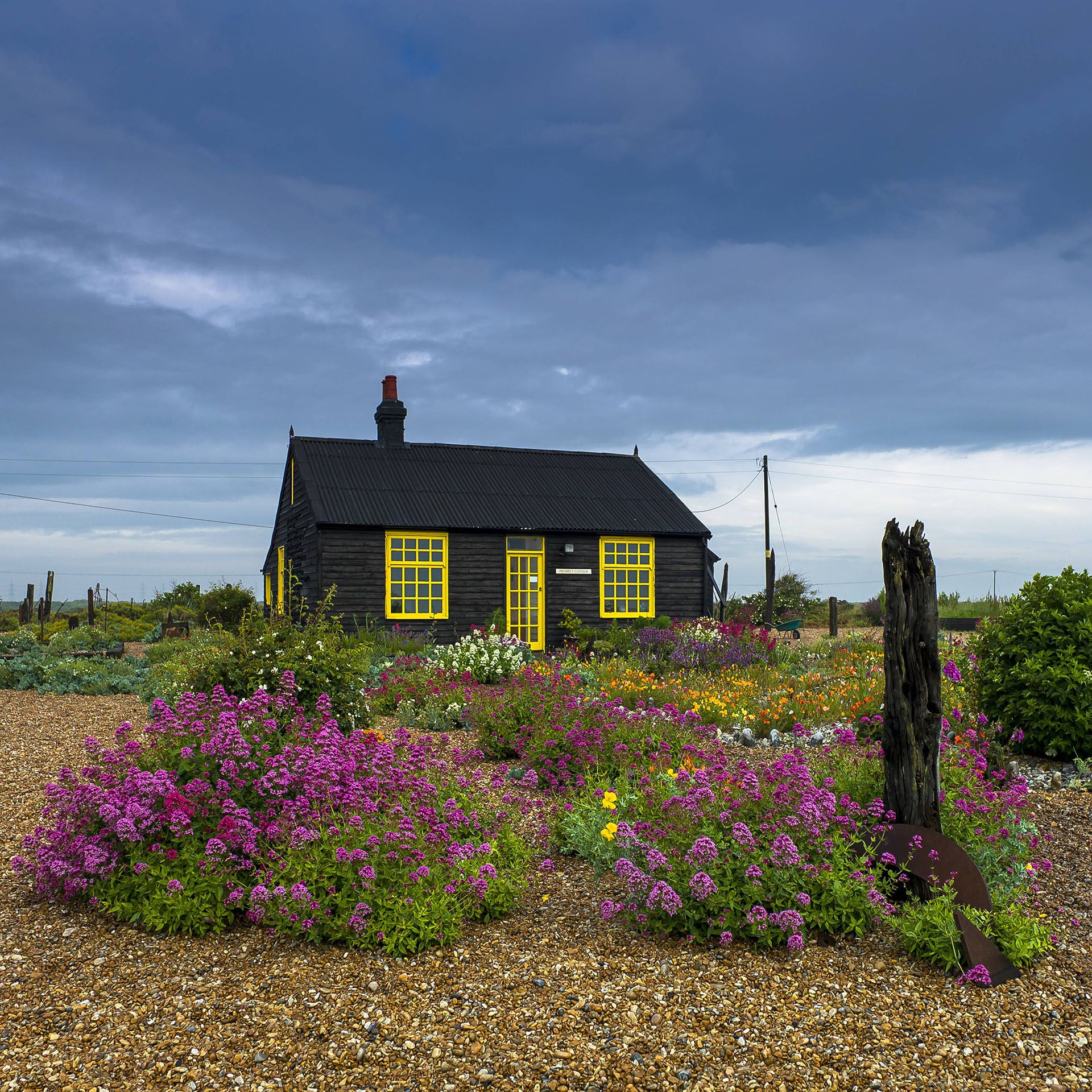 Im Garten des britischen Filmemachers Derek Jarman