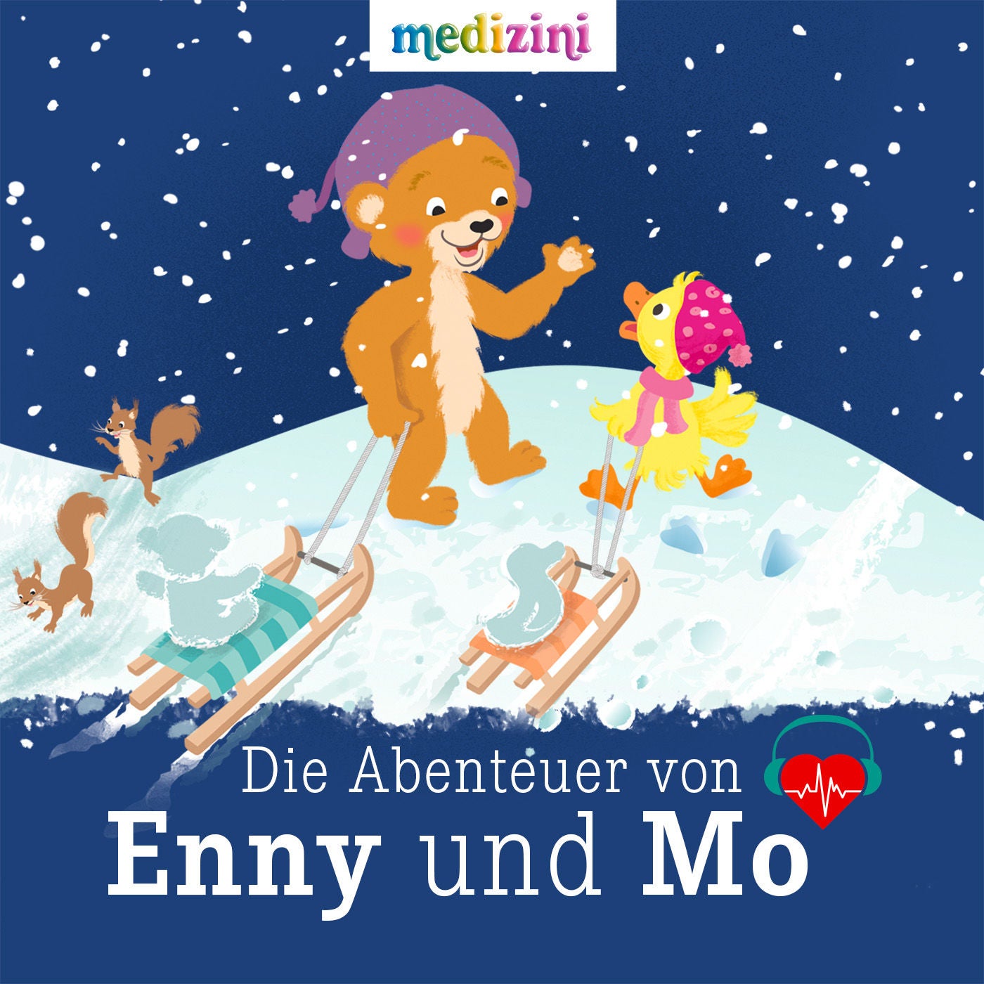 Enny und Mo: Zwei Freunde aus Schnee