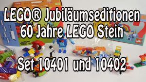 LEGO Jubiläumseditionen: 60 Jahre LEGO Stein (Set 10401 und 10402)