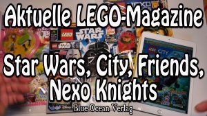 LEGO Magazine: Star Wars (Snowtrooper), Nexo Knights (Aaron), Friends und City