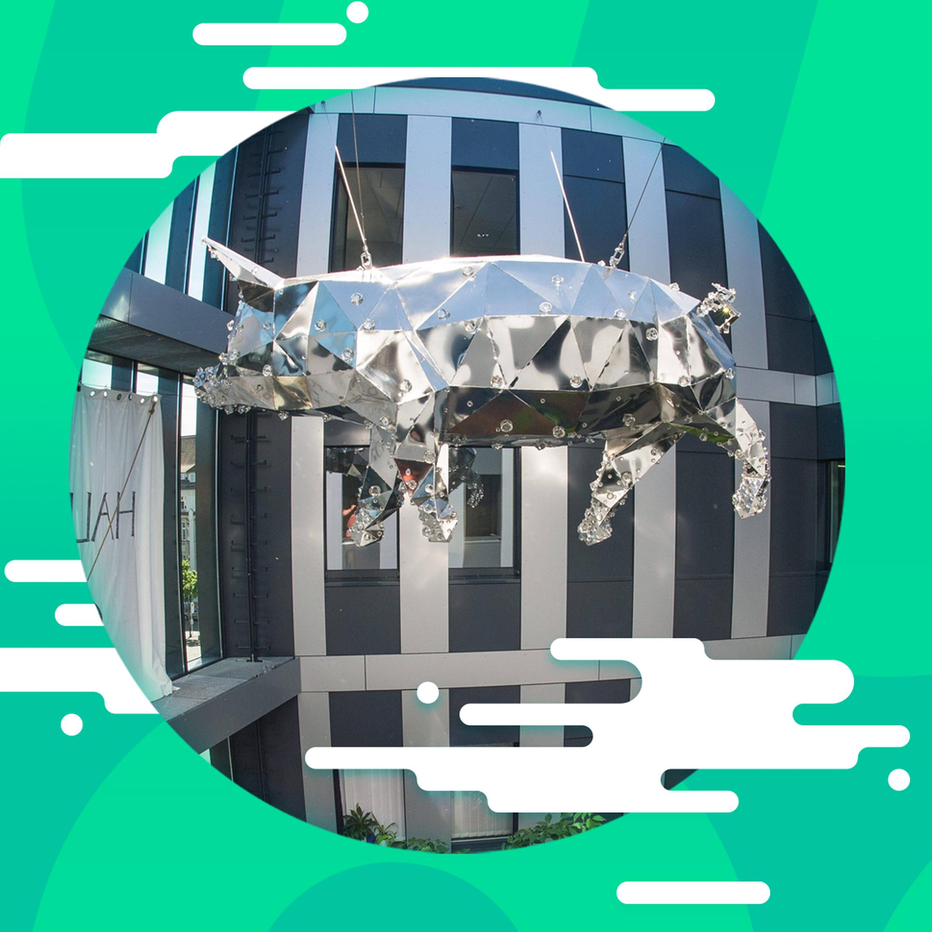 Das Glitzerschwein aus Halle