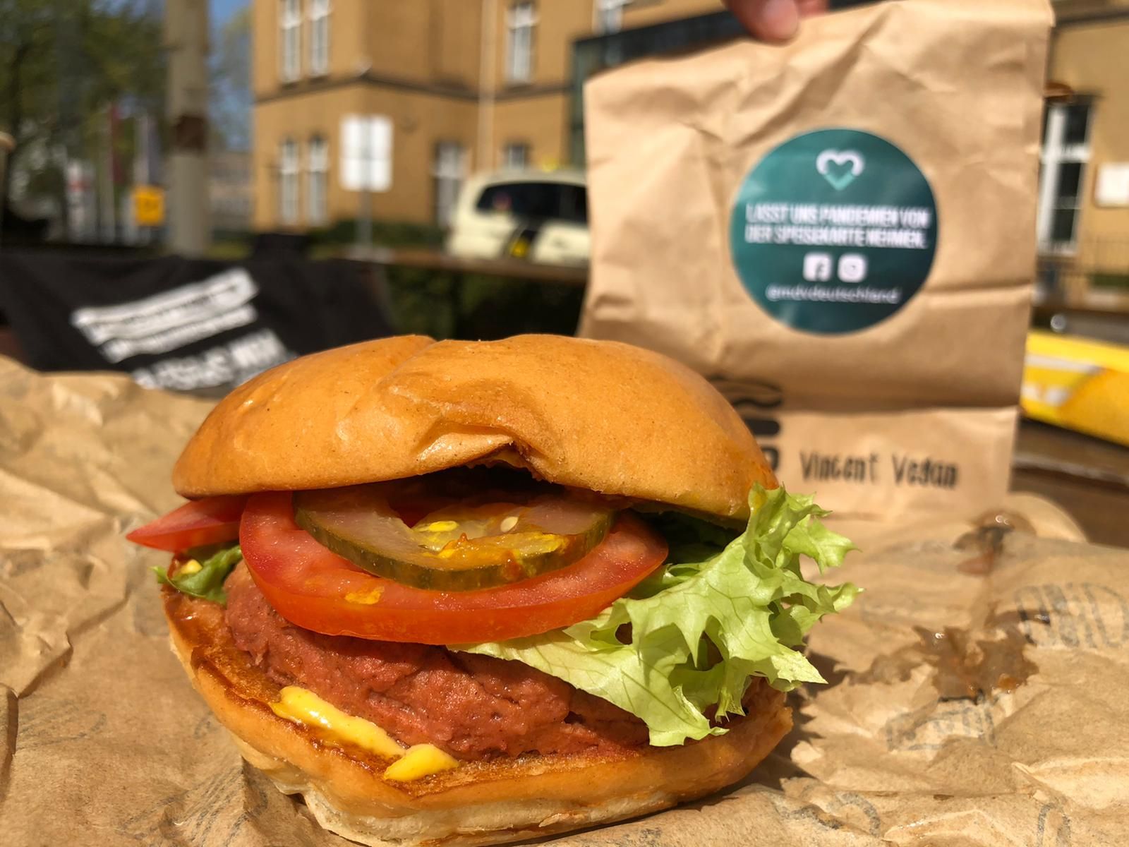 Vegane Burger für medizinisches Fachpersonal