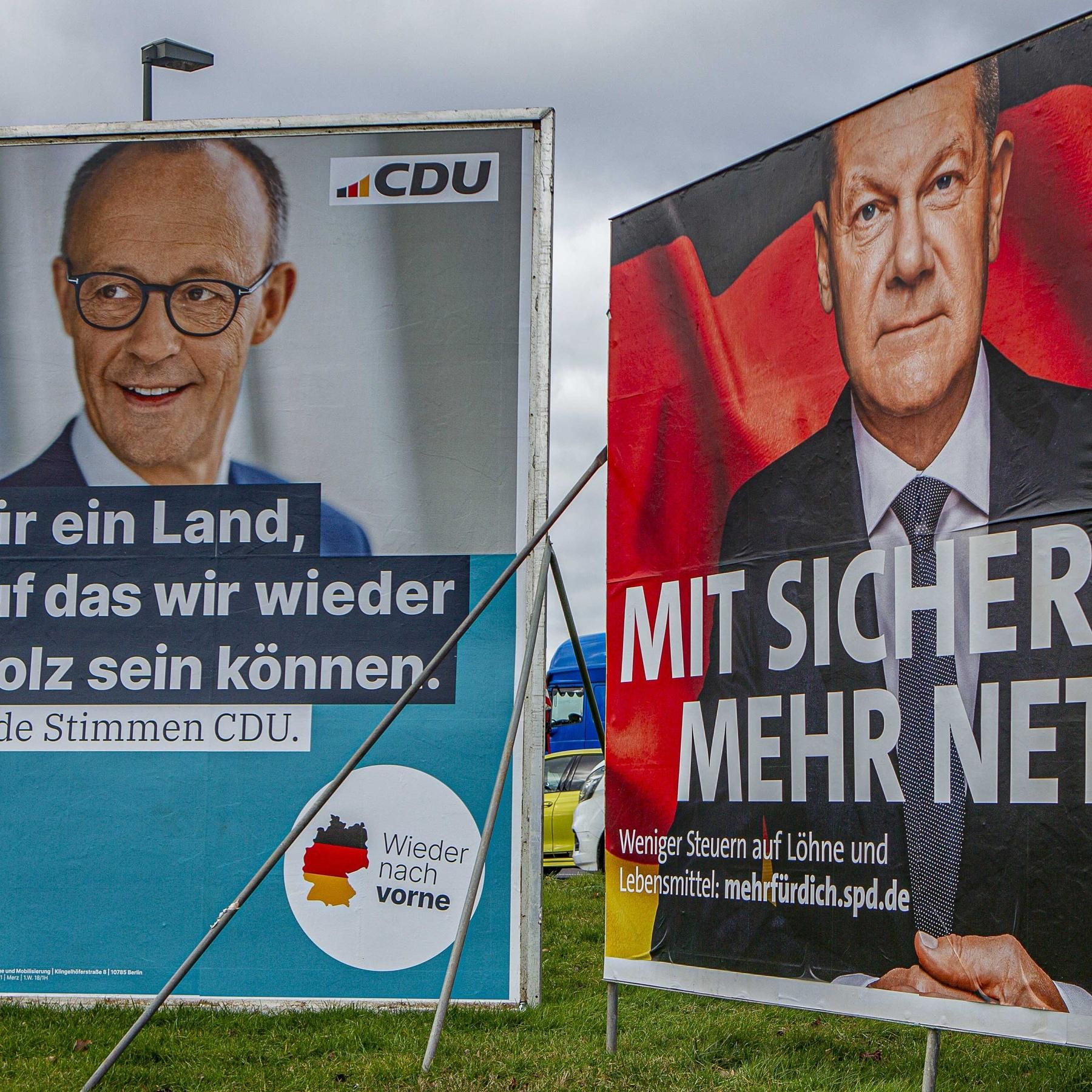 Erstes TV-Duell: Scholz vs. Merz