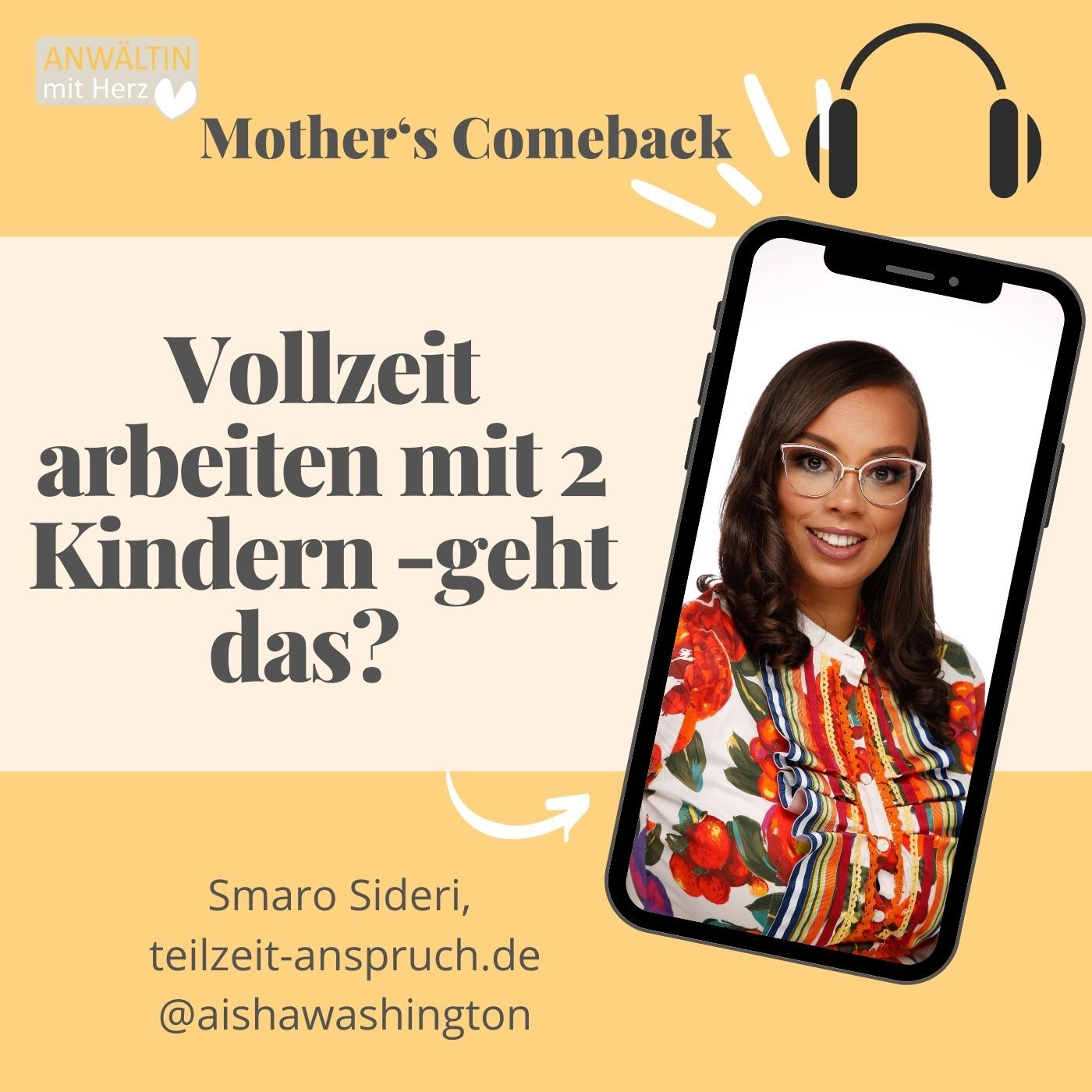 Vollzeit arbeiten als Führungskraft und Mama von zwei kleinen Kindern - geht das? Interview mit Aisha Washington