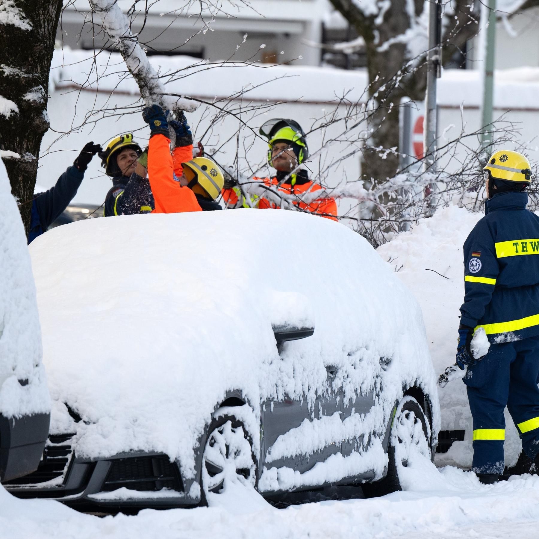 Wintereinbruch in Bayern