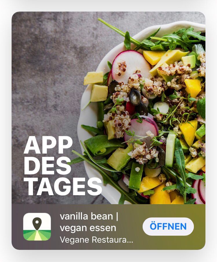 Vanilla Bean-Neue App Funktion