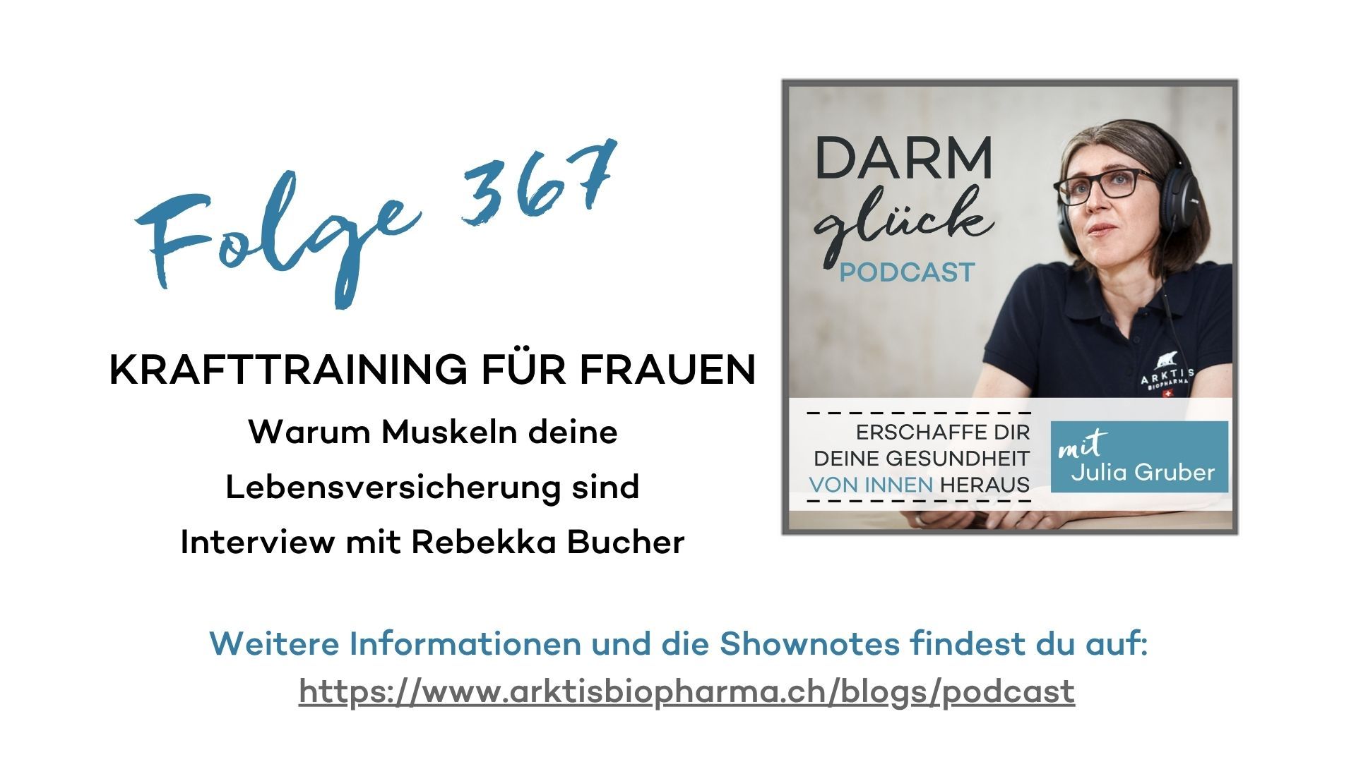 Krafttraining für Frauen: Warum Muskeln deine Lebensversicherung sind - Interview mit Rebekka Bucher (DG367)