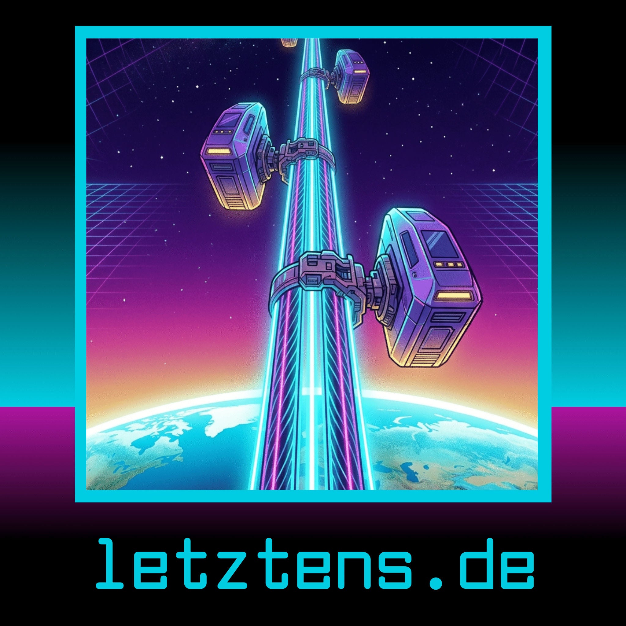 Weltraumaufzug mit 100.000km Kabel & polykristalline Materialien