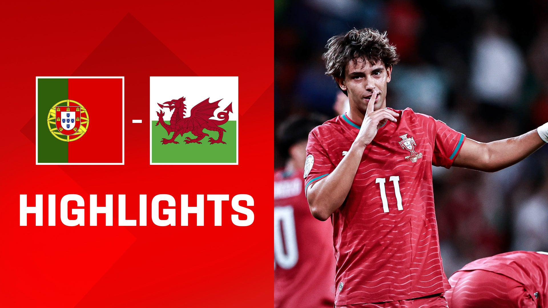 Highlights: Portugal - Wales
