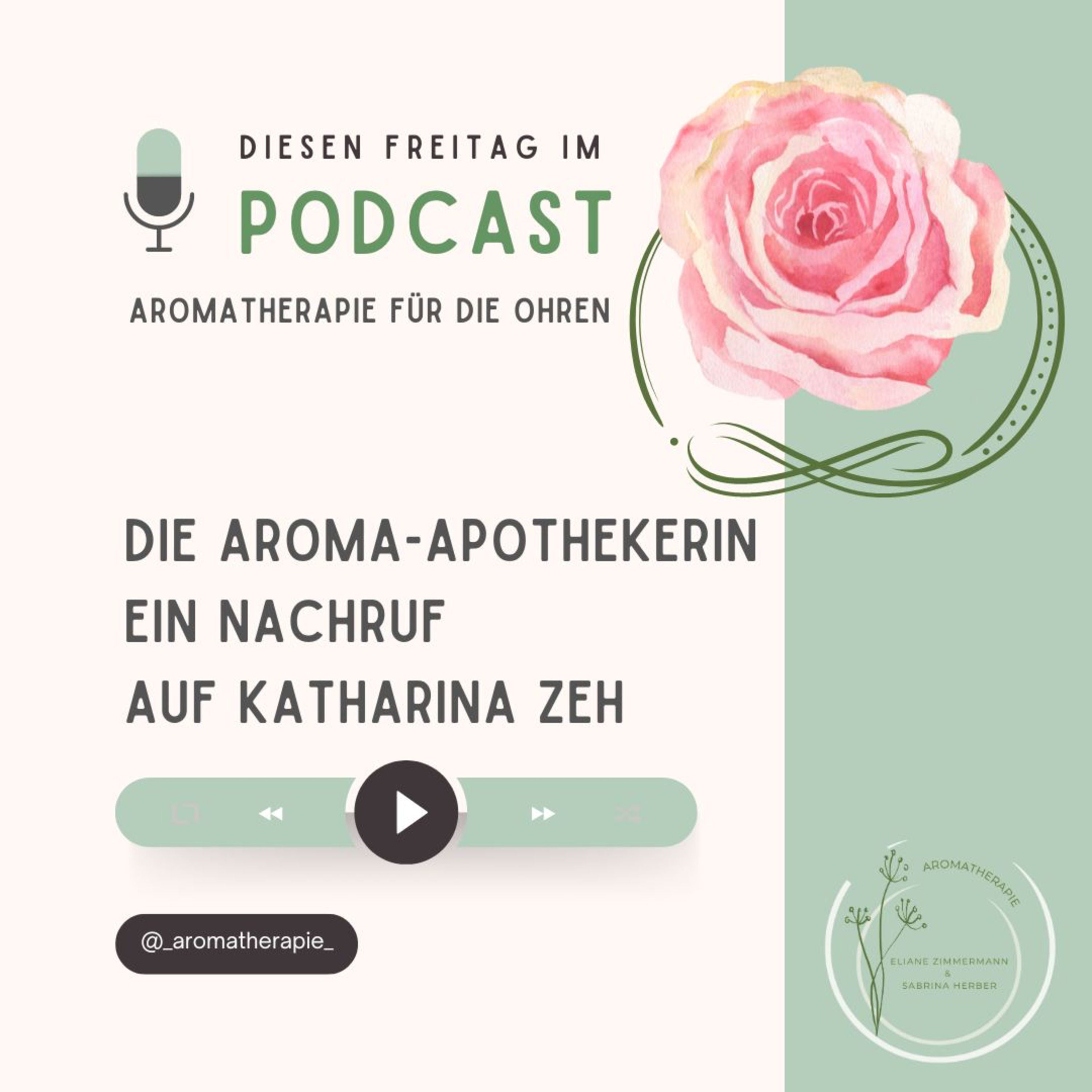 Die Aroma-Apothekerin – Ein Nachruf auf Katharina Zeh