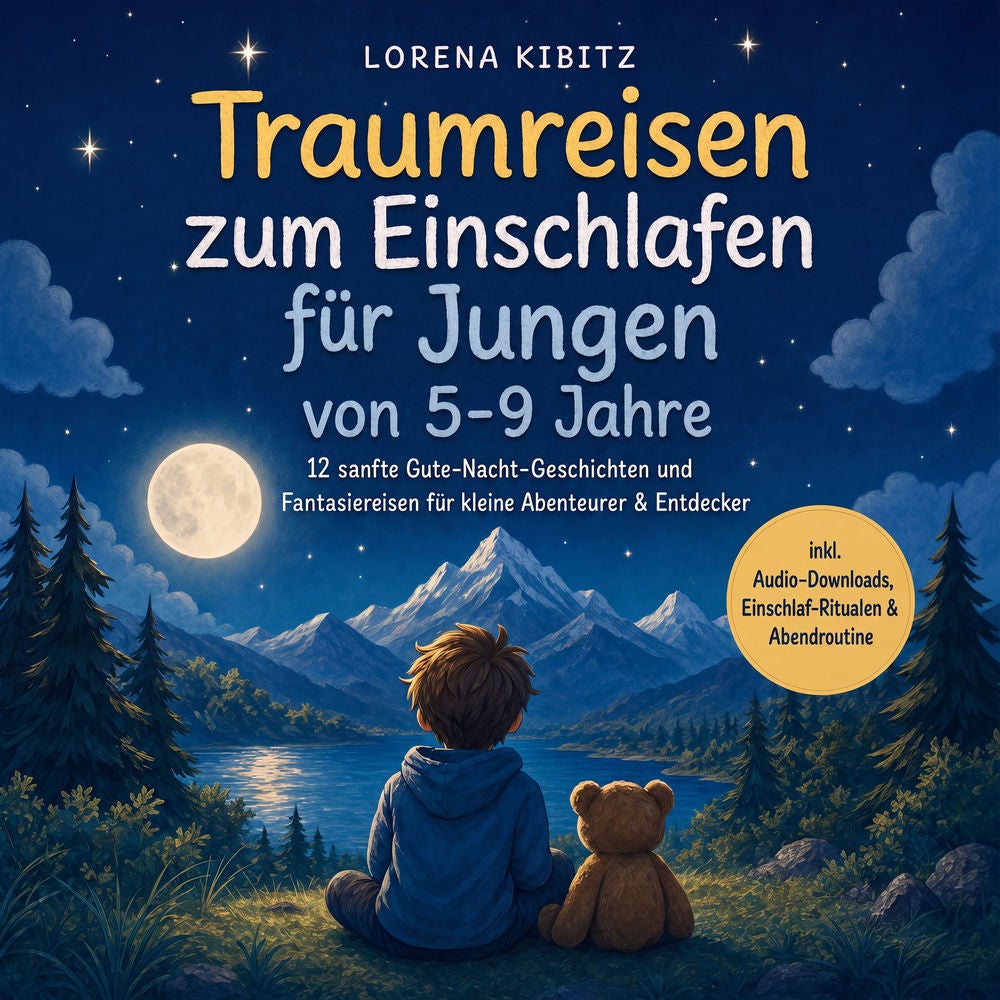 Traumreisen zum Einschlafen für Jungen von 5-9 Jahre: 12 sanfte Gute-Nacht-Geschichten und Fantasiereisen für kleine Abenteurer &