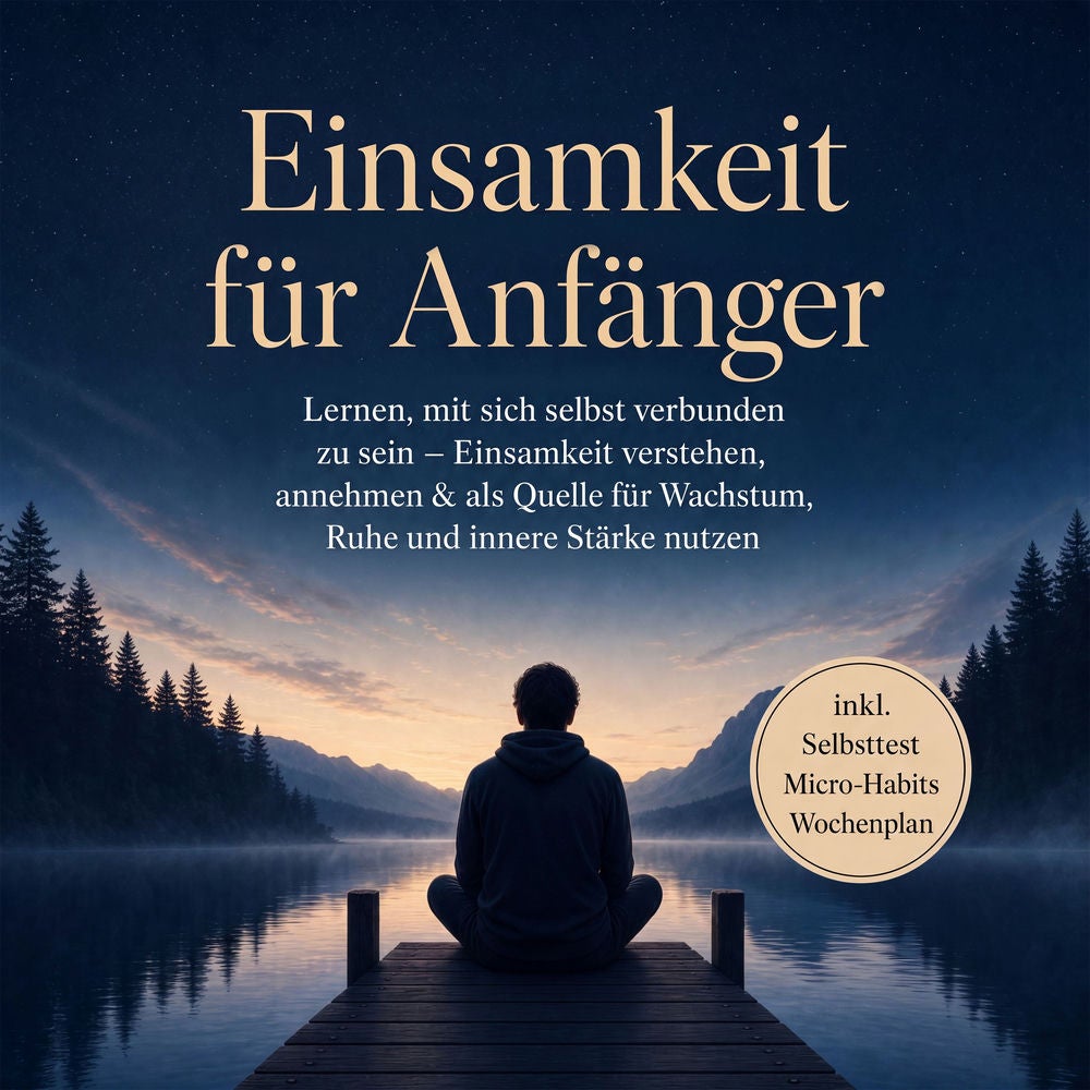 Einsamkeit für Anfänger: Lernen, mit sich selbst verbunden zu sein – Einsamkeit verstehen, annehmen & als Quelle für Wachstum, Ruh