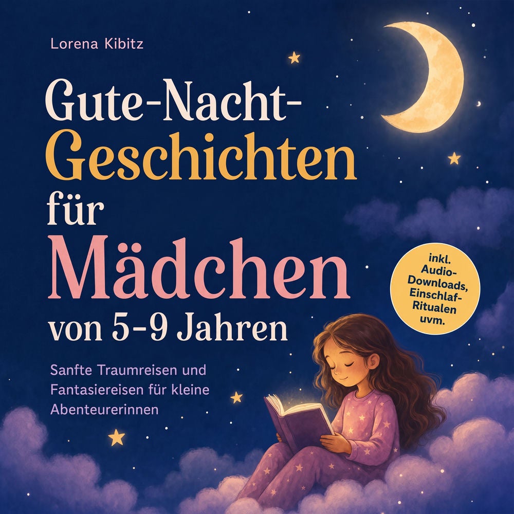 Gute-Nacht-Geschichten für Mädchen von 5–9 Jahren: Sanfte Traumreisen und Fantasiereisen für kleine Abenteurerinnen – inkl. Audio-