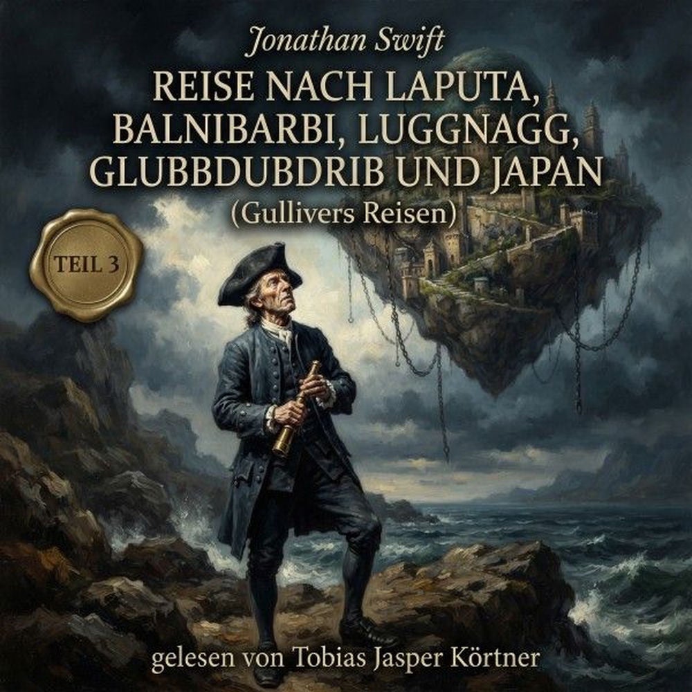 Reise nach Laputa, Balnibarbi, Luggnagg, Glubbdubdrib und Japan (Gullivers Reisen - Teil 3)