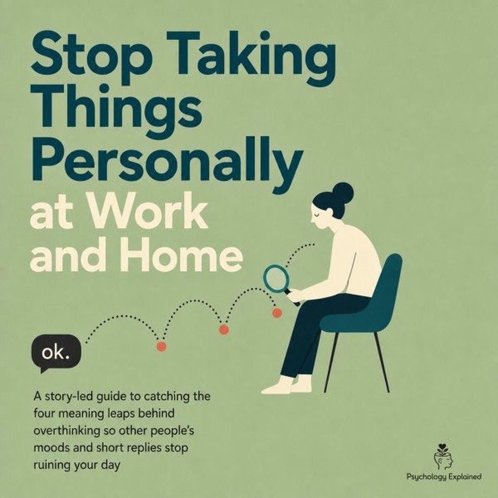 Stop Taking Things Personally at Work and Home