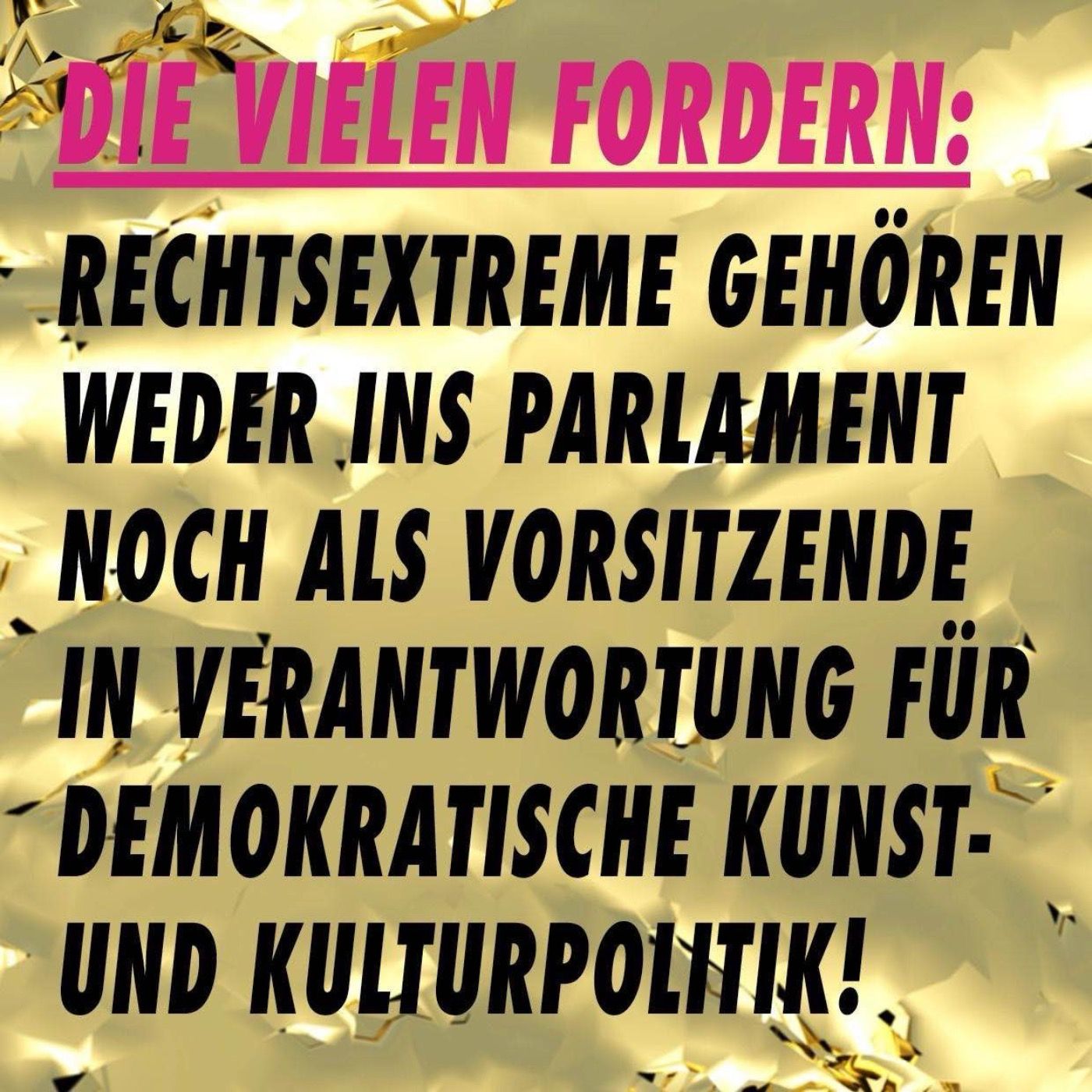 Rechtsextreme gehören nicht ins Parlament!