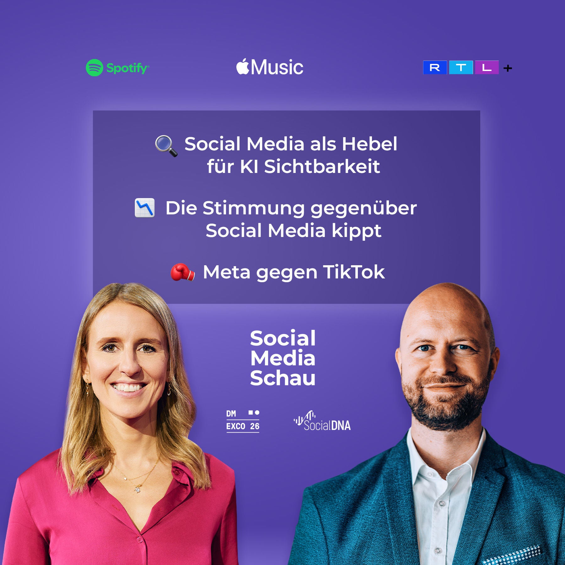 KI zitiert Social Media | Vertrauen in Social Media kippt | Meta sperrt TikTok Werbung #SMS28