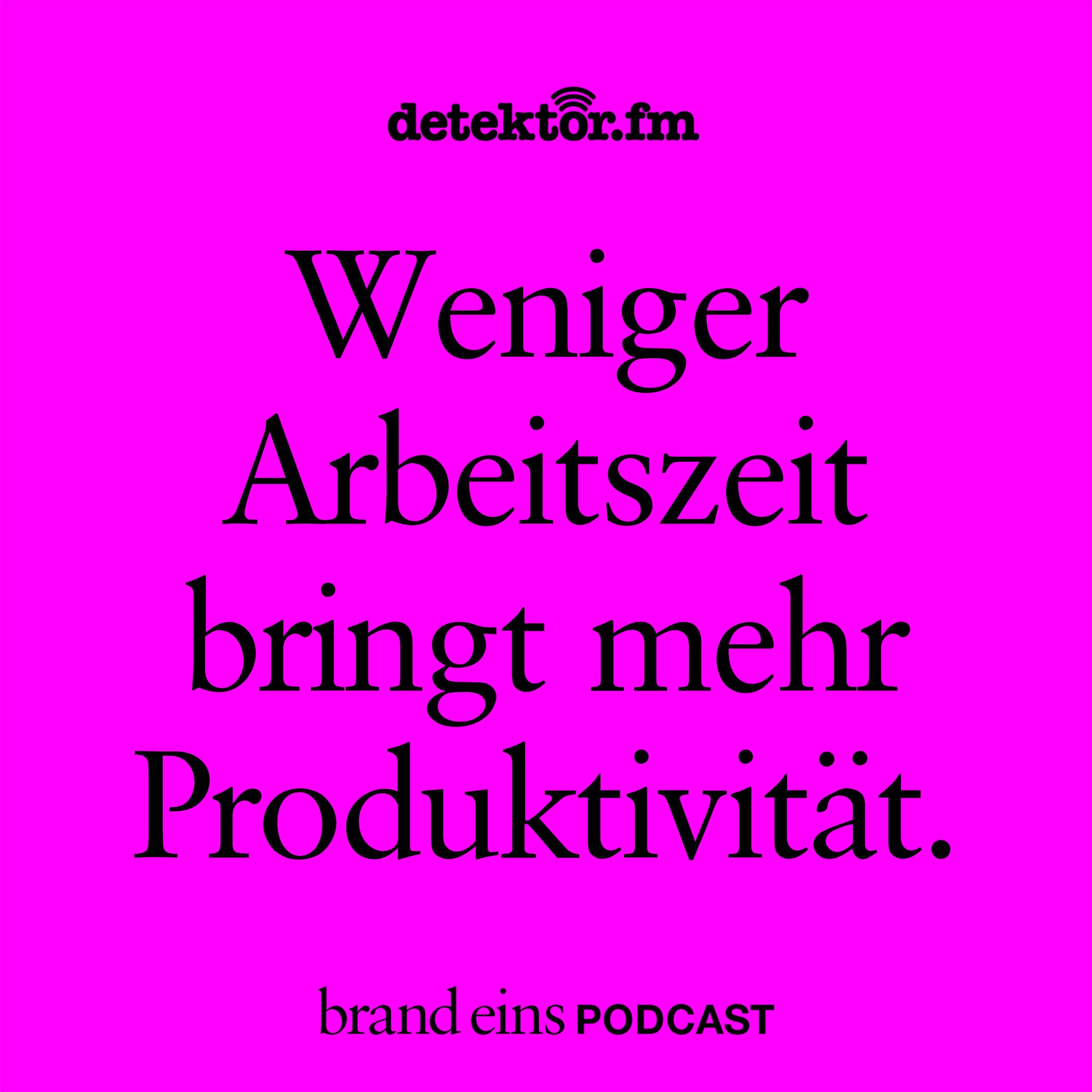 Weniger Arbeitszeit bringt mehr Produktivität.