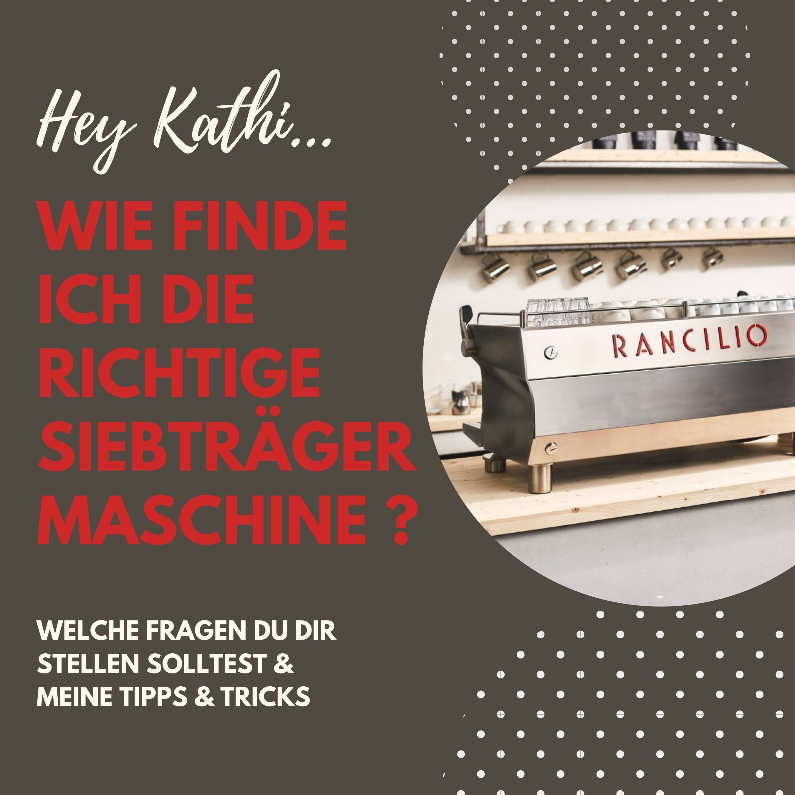 Wie du die richtige Siebträgermaschine für deine Gastronomie findest