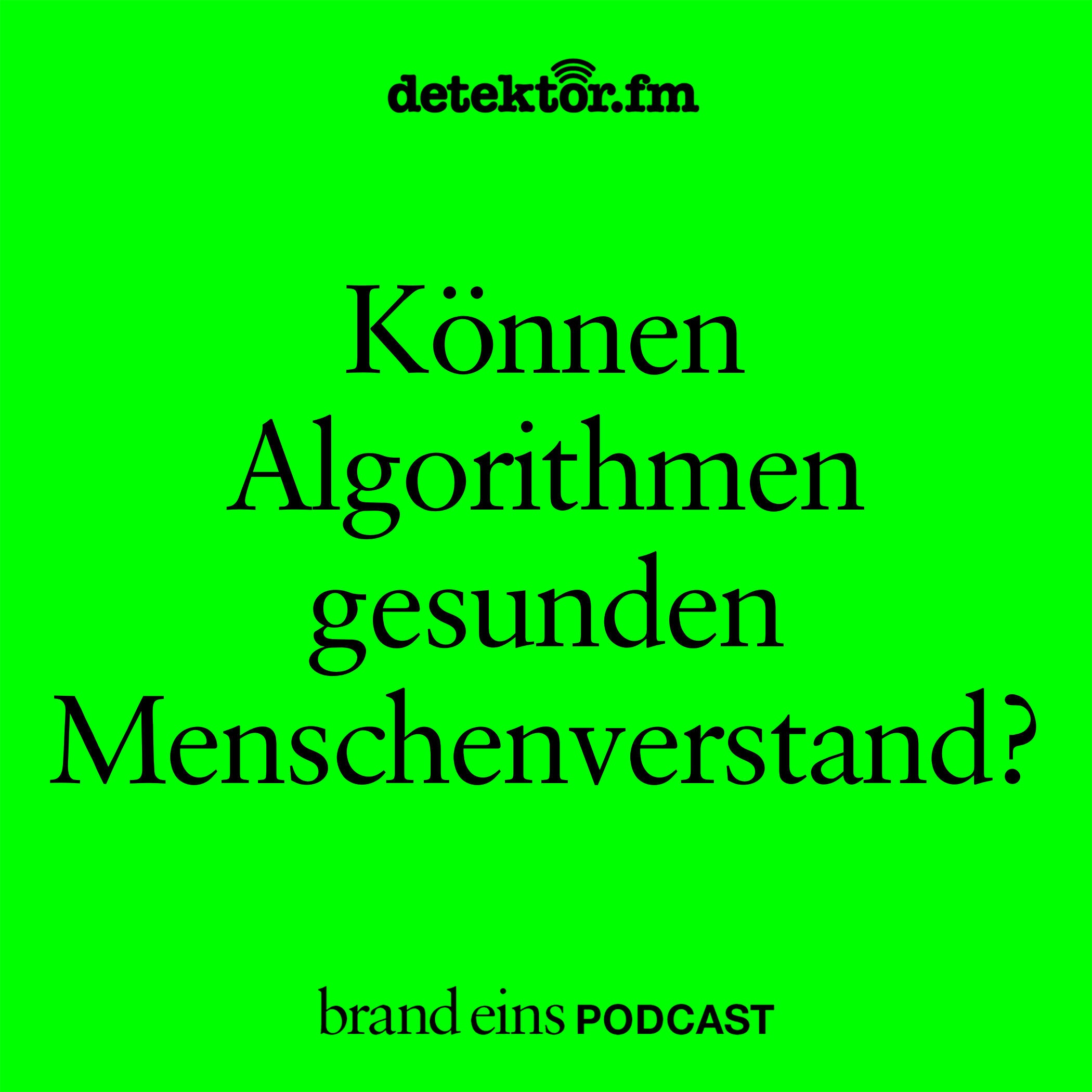 Manuela Lenzen: Können Algorithmen gesunden Menschenverstand?