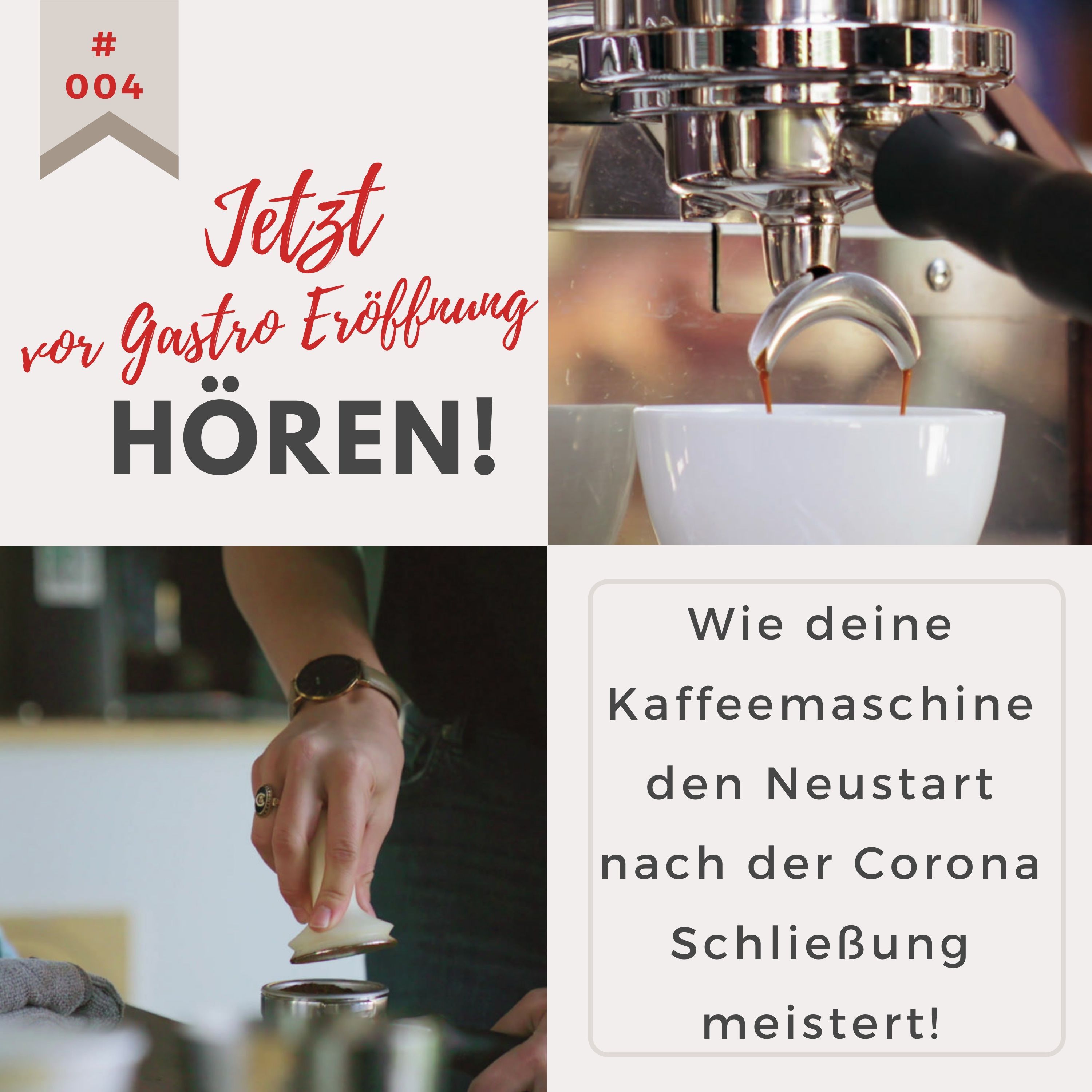 JETZT VOR der Gastro Wiederöffnung hören - wie deine Kaffeemaschine den Neustart meistert
