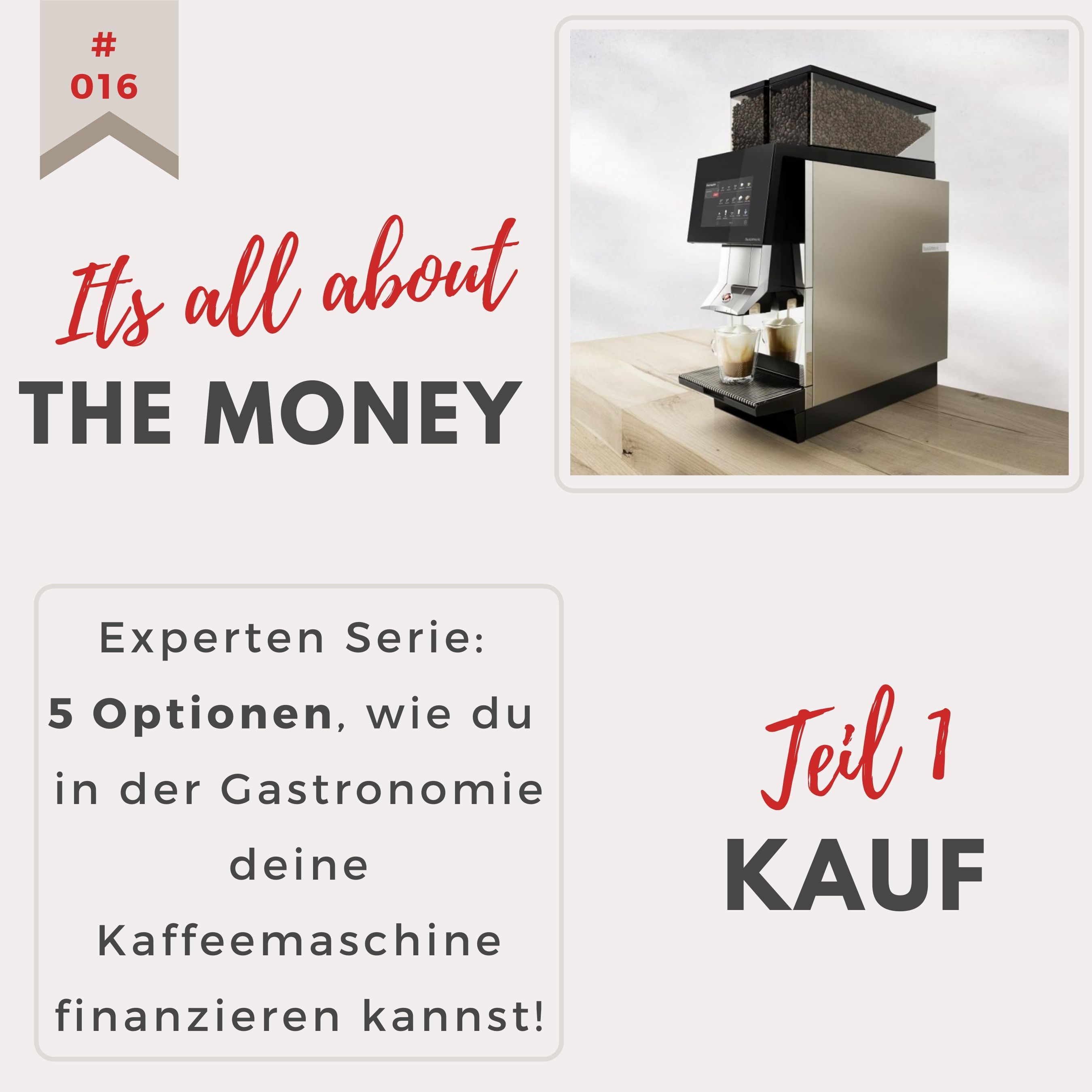 Kauf - It's all about they money: Kaffeemaschinenfinanzierung Teil 1