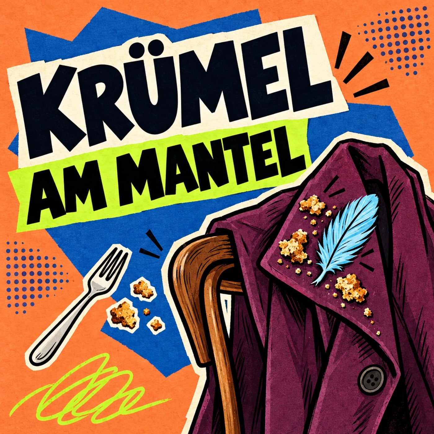 Krümel am Mantel