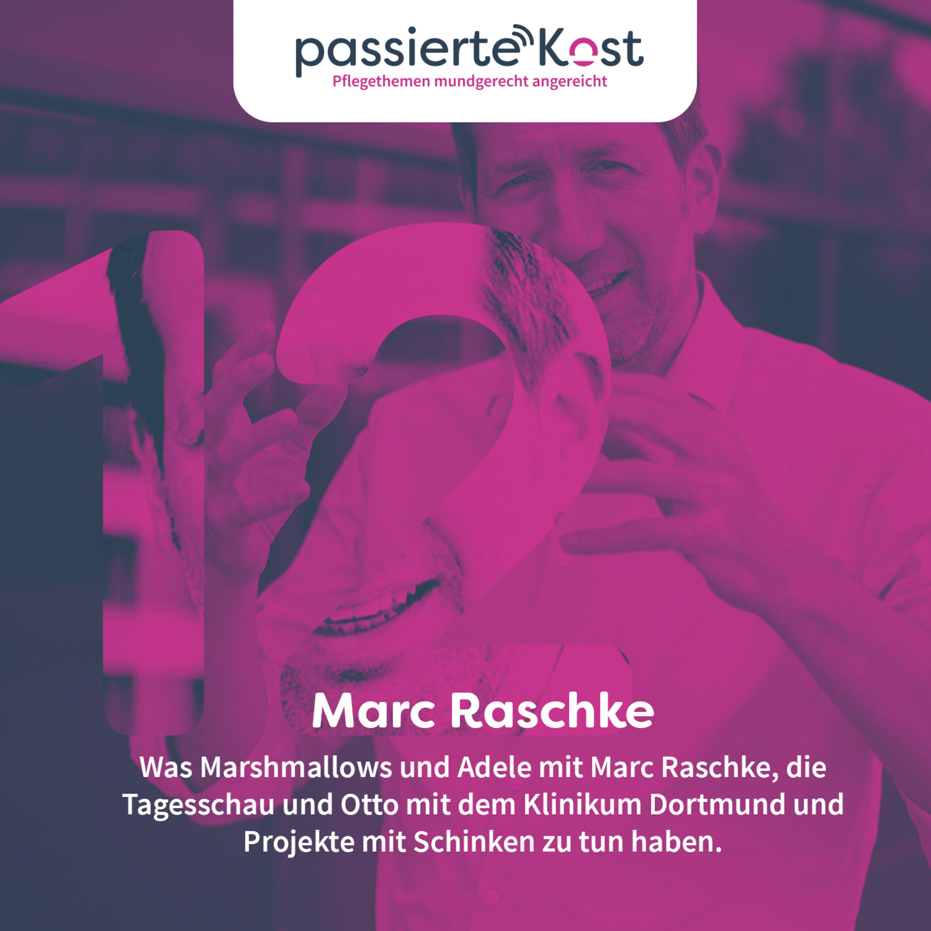 Folge 12: Was Marshmallows und Adele mit Marc Raschke, die Tagesschau und Otto mit dem Klinikum Dortmund und Projekte mit Schinken zu tun haben.