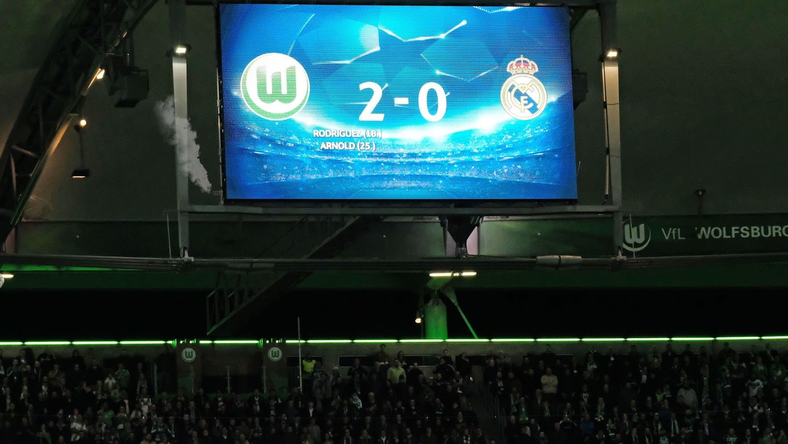 Schummelsoftware in Anzeigetafel entdeckt: Wolfsburg-Sieg gegen Real Madrid ungültig