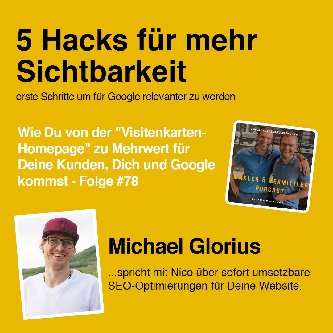 #78 Michael Glorius- 5 Hacks fur mehr Sichtbarkeit