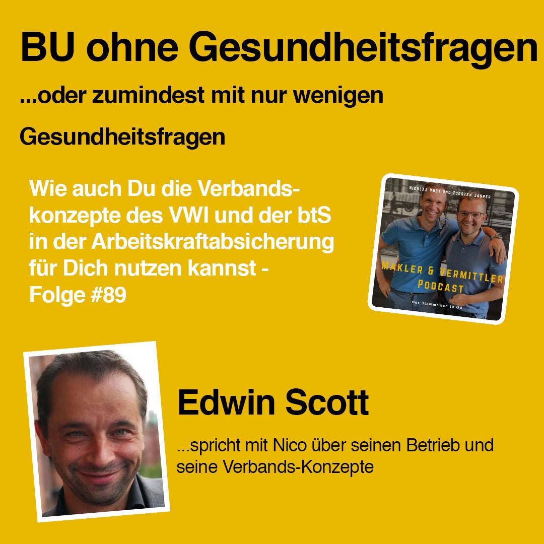 #89 BU ohne Gesundheitsfragen - Interview mit Edwin Scott