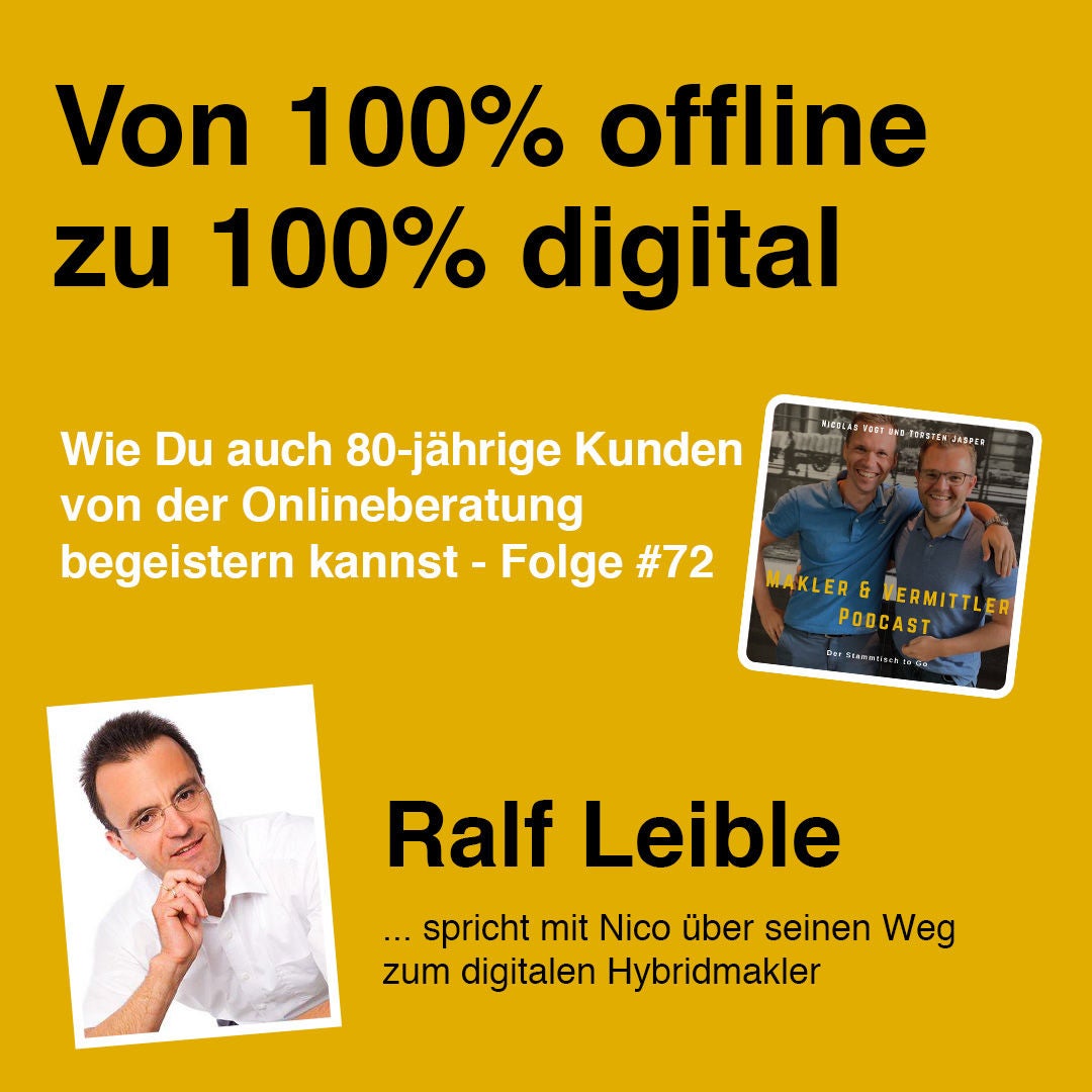 #72 Von 100% offline zu 100% digital - Interview mit Ralf Leible