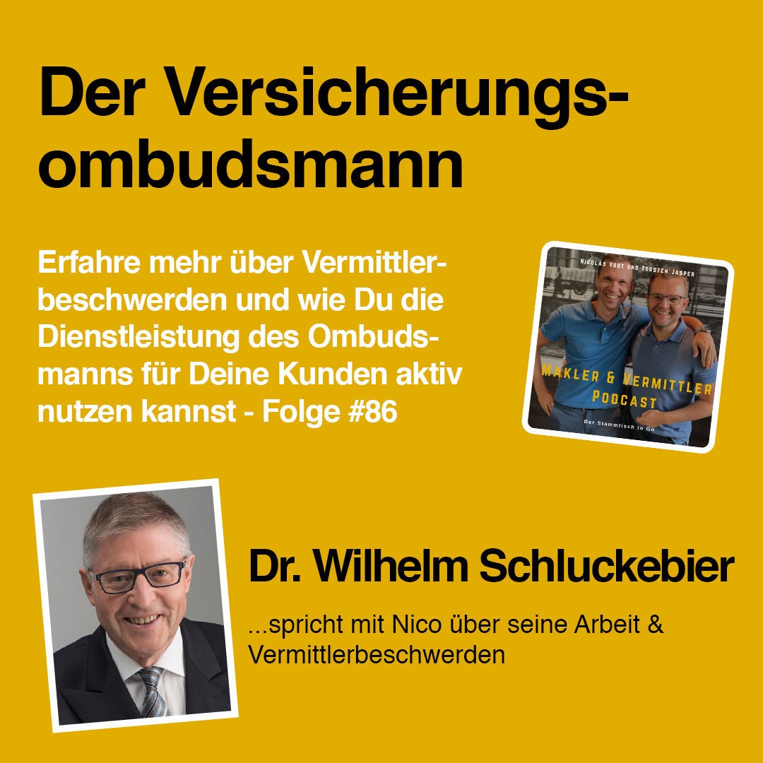#86 Der Versicherungsombudsmann - Interview mit Dr. Wilhelm Schluckebier