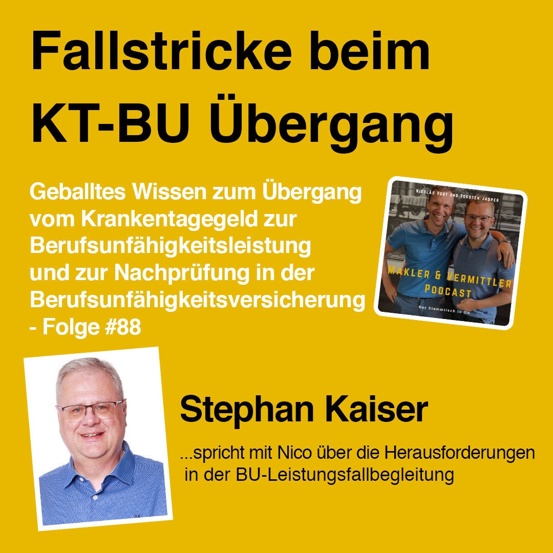 #88 Fallstricke beim KT-BU Ubergang - Interview mit Stephan Kaiser