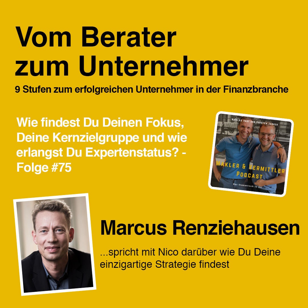 #75 Vom Berater zum Unternehmer - Interview mit Marcus Renziehausen