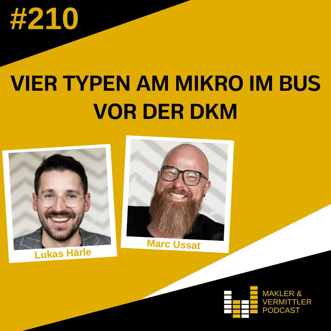 #210 Vier Typen am Mikro im Bus vor der DKM