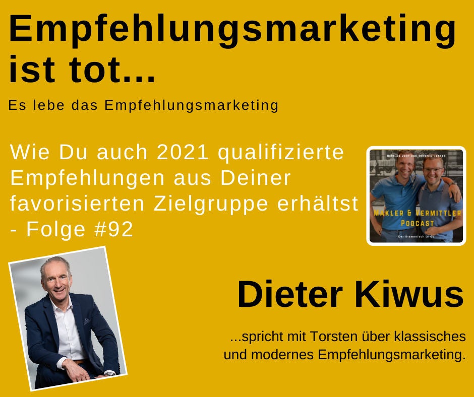 Empfehlungsmarketing für Finanzdienstleister mit Dieter Kiwus