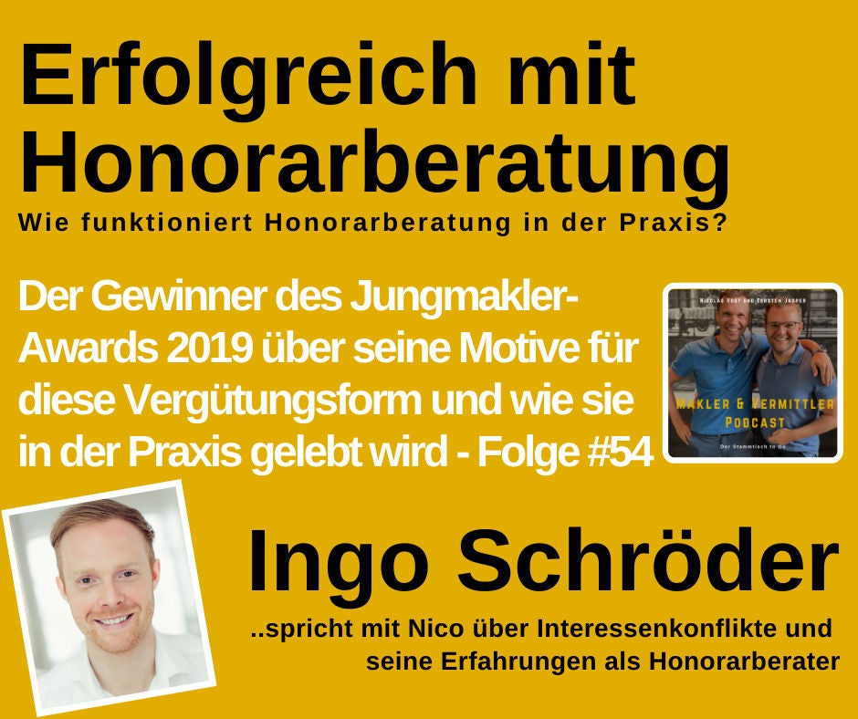 #54 Erfolgreich mit Honorarberatung - Der Sieger vom Jungmakler-Award 2019 berichtet