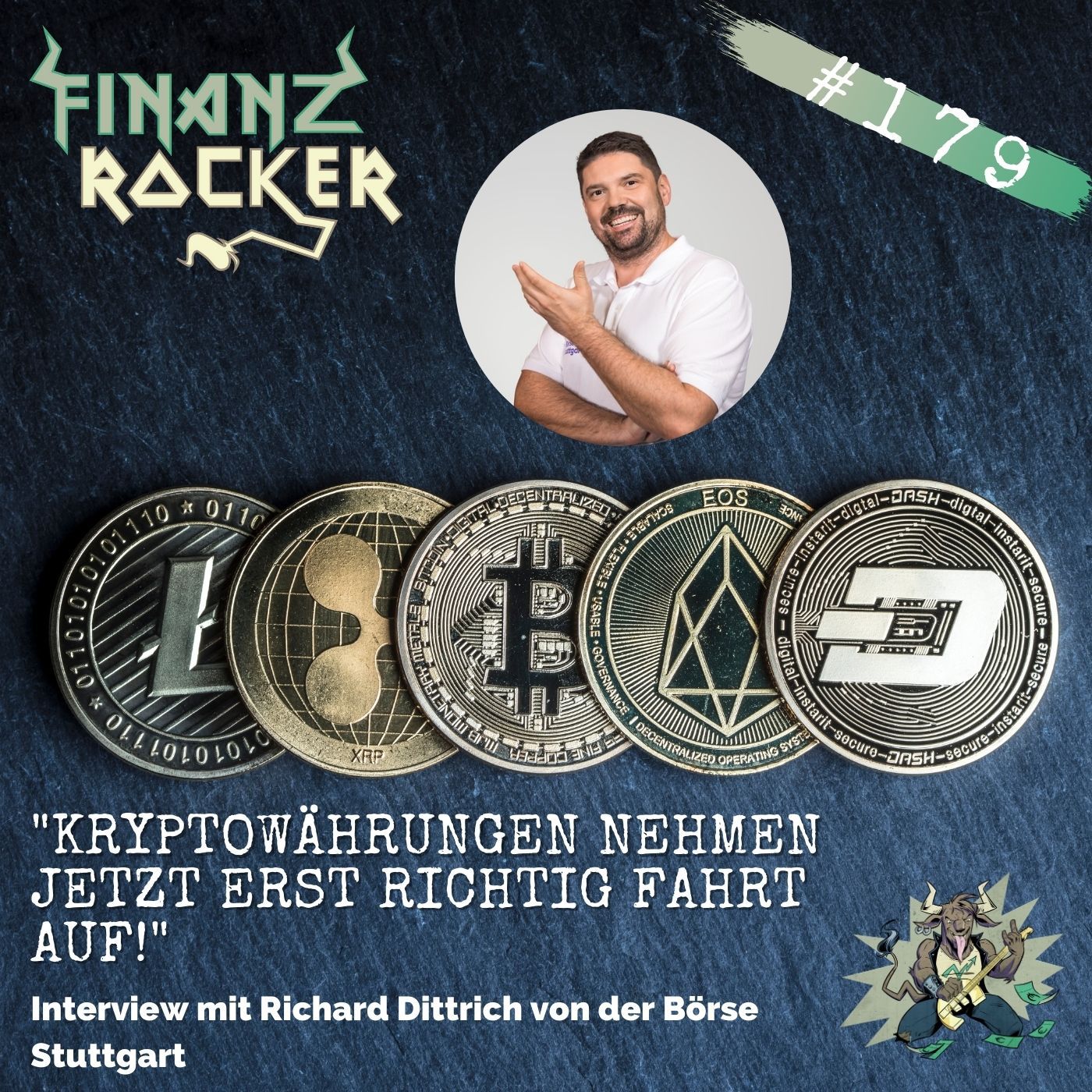 Folge 179: "Kryptowährungen nehmen jetzt erst richtig Fahrt auf!" - Interview mit Richard Dittrich (Börse Stuttgart)