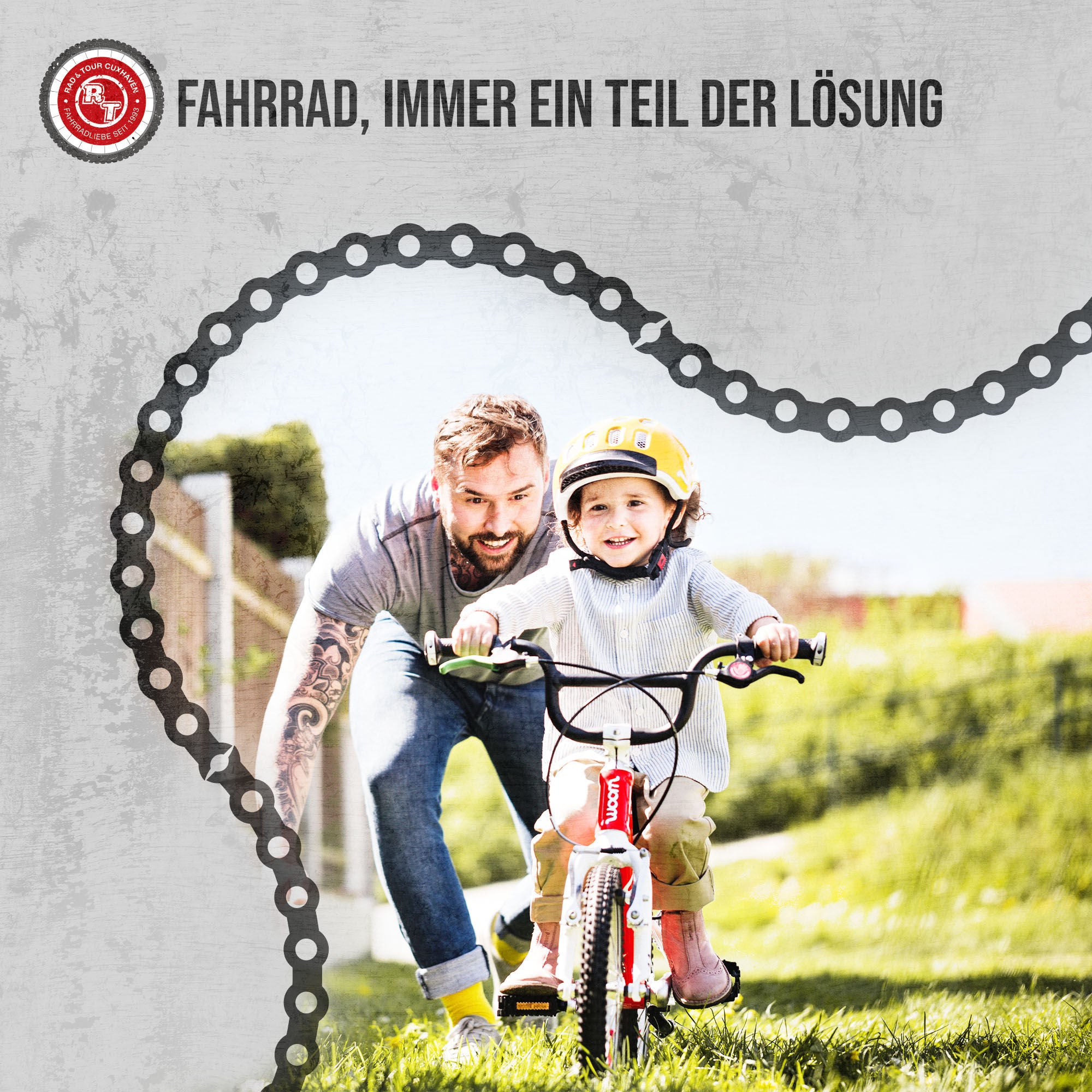 Kinder und Radfahren
