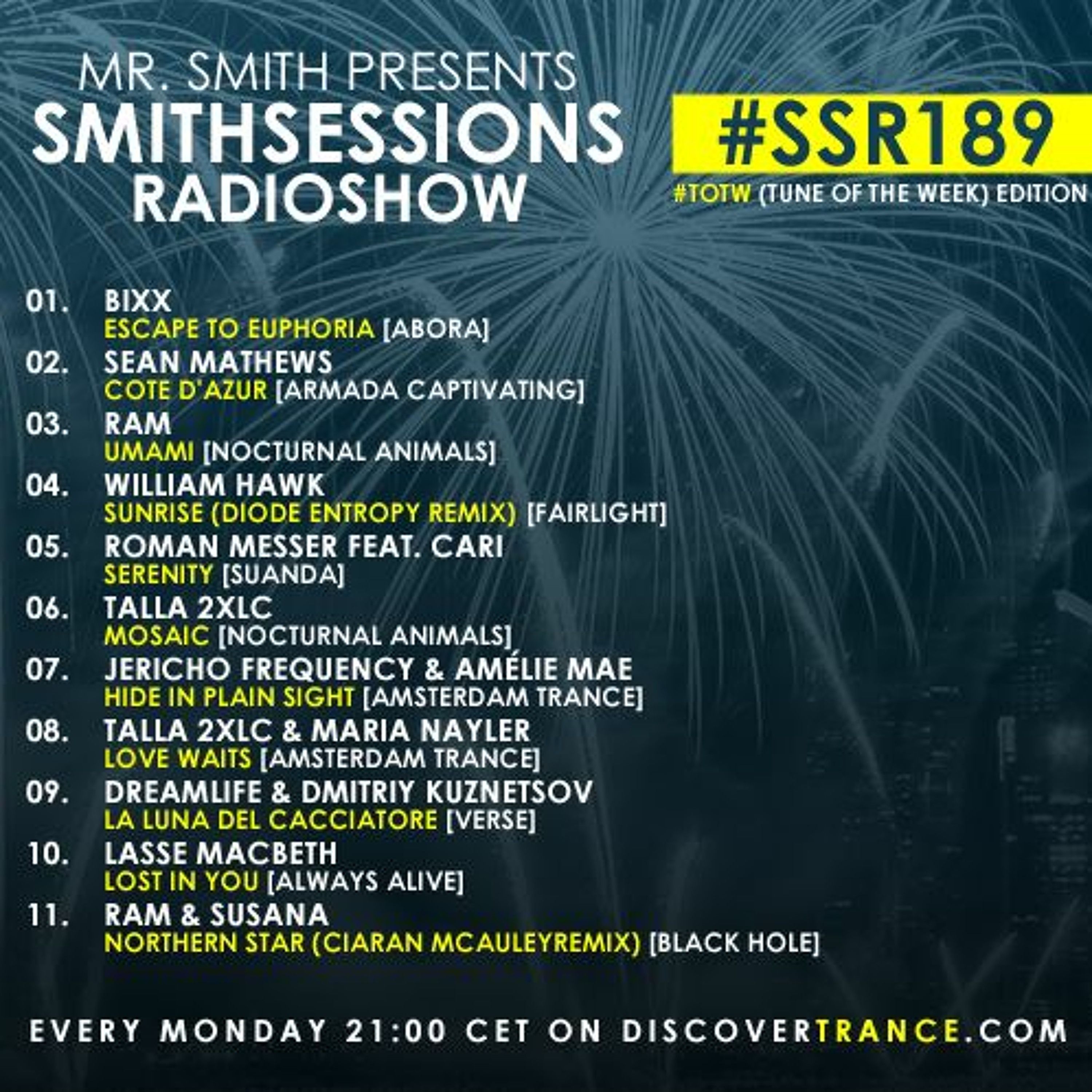 Smith Sessions Radioshow 189 #TOTW (Tune Of The Week) Edition