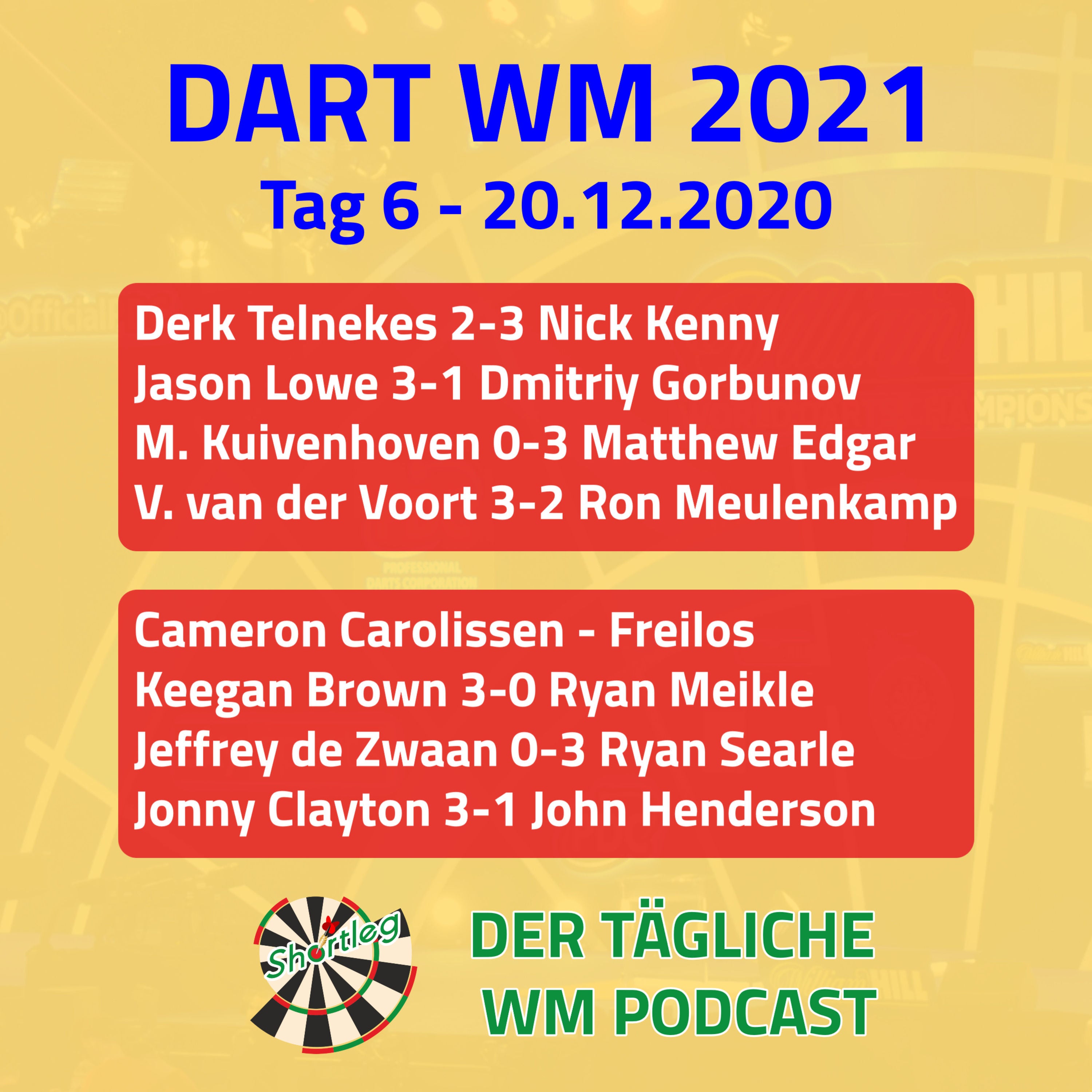 Shortleg - PDC WM 2021 - Tag 6